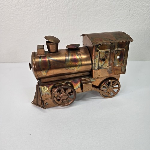 Vtg copper train music box - vtg,